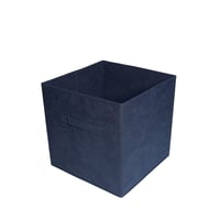 Caja plegable tela azul