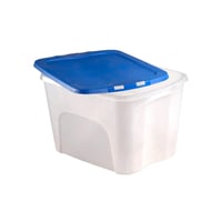 Caja box transparente con tapa Azul de 87 litros