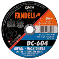 Disco Corte Estandar Metal Inoxidable Pro 9