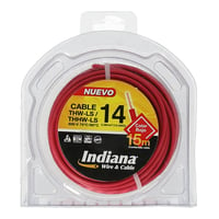 Cable Indiana THHW-LS  #14 Rojo 15 Metros