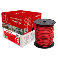 Cable Viakon THHW-LS #10 Rojo 100 Metros