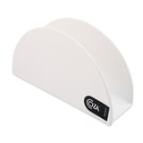 Servilletero redondo plástico Cozy blanco