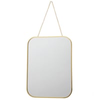 Espejo Decorativo Rectangular de 30 x 40 cm Dorado