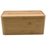 Caja con tapa bambú 20x28.5x12.5 centímetros