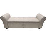 Banco Ottoman con almacenaje beige