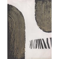 Cuadro Canvas Abstracto Color Negro 80 x 60 cm