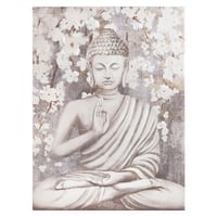Cuadro Canvas Buda Flor 60 x 80 cm