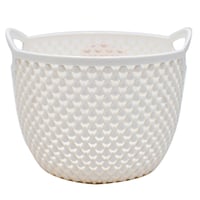 Canasta redonda 1.5 l blanco