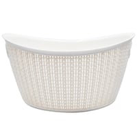 Cesto ovalado blanco 9 l