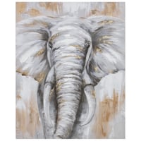 Canvas Elefante multicolor de 80 x 100 cm