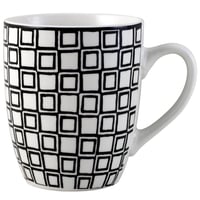 Mug blanco / negro Checkers 425 ml
