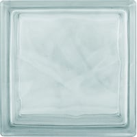 Bloque de vidrio Olas de 19 x 19 cm Transparente