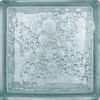 Bloque de vidrio Burbujas de 19 x 19 cm Transparente