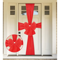 Lazo para puerta Navideño rojo 52 cm