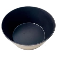 Bowl melamina 25x10  tipo madera/negro