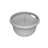 Cesta redonda gris 36 l
