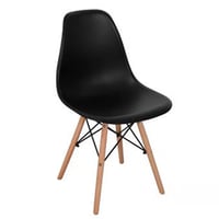 Combo  SB MESA STARRY EXT 140-180X80X75 + 6 Silla Eames Negra