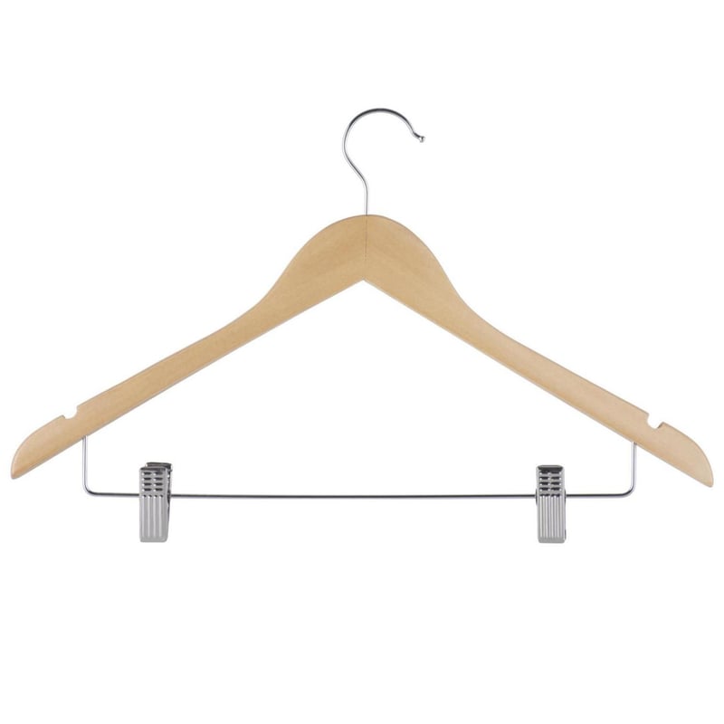 Ganchos para colgar ropa de madera shop
