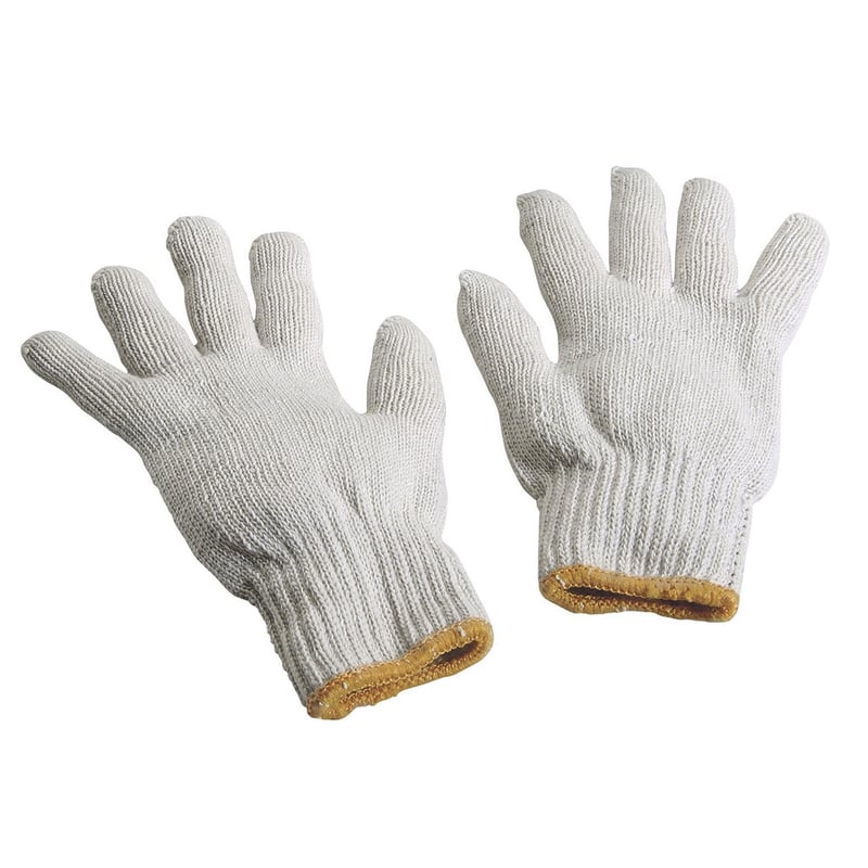 Guante de Hilo Color Natural con Puntos de PVP Negros | Sodimac Perú