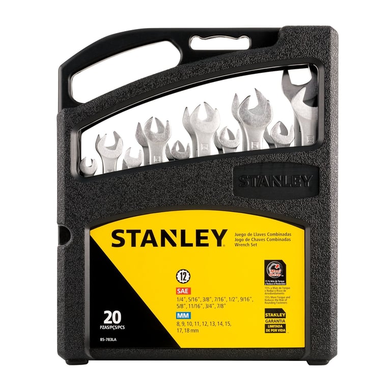 Juego De 9 Llaves Mixtas KS TOOLS 922.0073 - En Caja, Tamaños De 1/4" A 3/4" - Cromo Vanadio