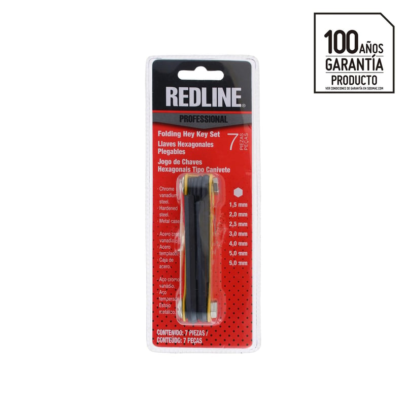 REDLINE - Juego De Llaves Allen 7 piezas Redline