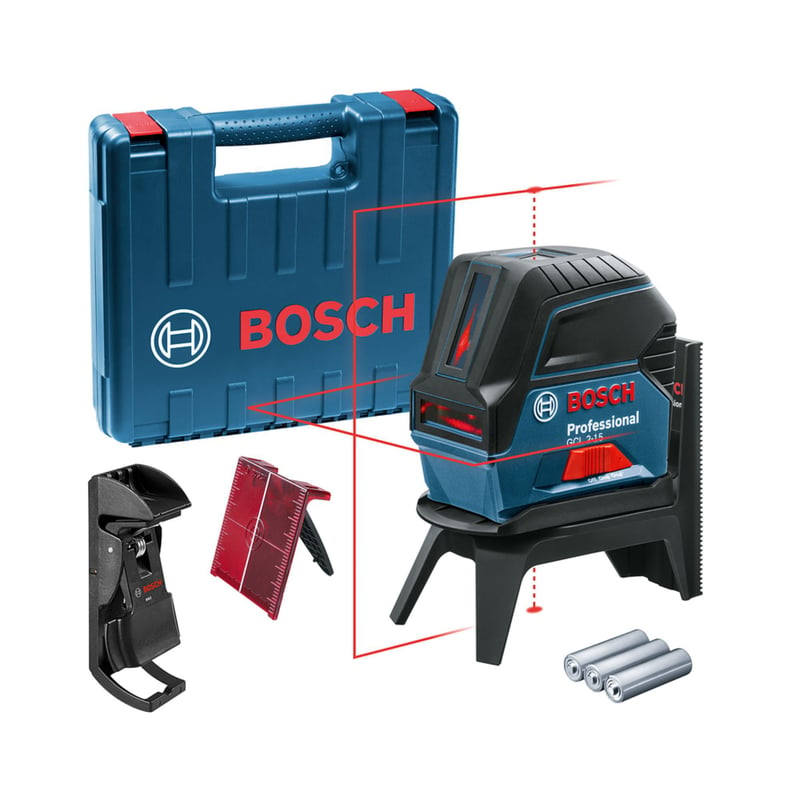 BOSCH - Nivel Láser Bosch 15m Con Puntos De Plomada y Soporte