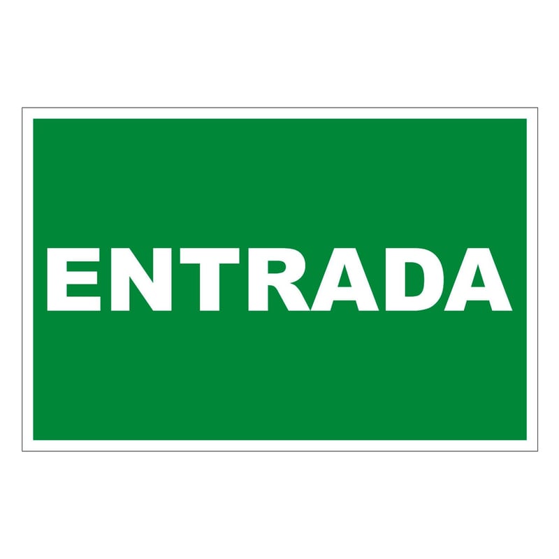Señal de Vinil de Entrada 20x30 cm. | Sodimac Perú
