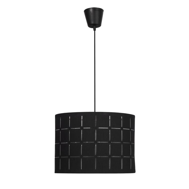 Lámpara Colgante De Tela E27 - Diseño Moderno, Tulipa Gris, Para Habitación, Comedor, Dormitorio, 60W Max