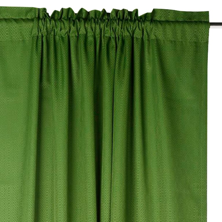 Cortinas Con Trabillas ESLIR , Cortina Transparente, Diseño De Ondas, Voile Verde, 140 X 245 Cm, 1 Pieza Cortinas Con Ollaos Y Trabillas