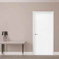 DIMFER - Puerta Interior Combo (Marco+Kit de Instalación) Verona 90x207cm Blanco