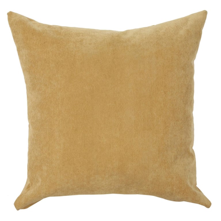 Cojín Corduroy Mostaza 45x45cm | Sodimac Falabella