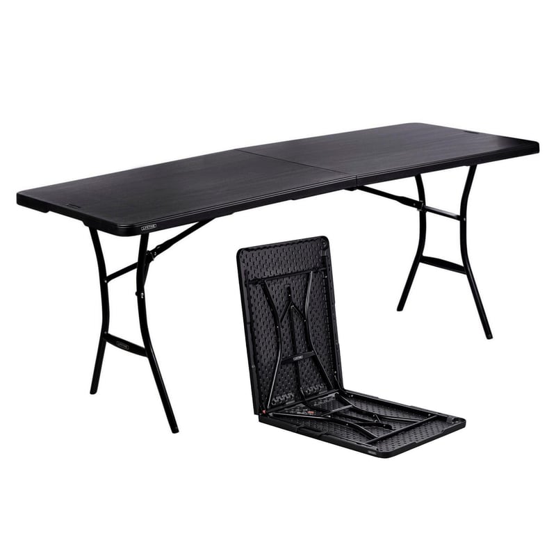 LIFE TIME - Mesa Plegable 183x69x73cm Negro