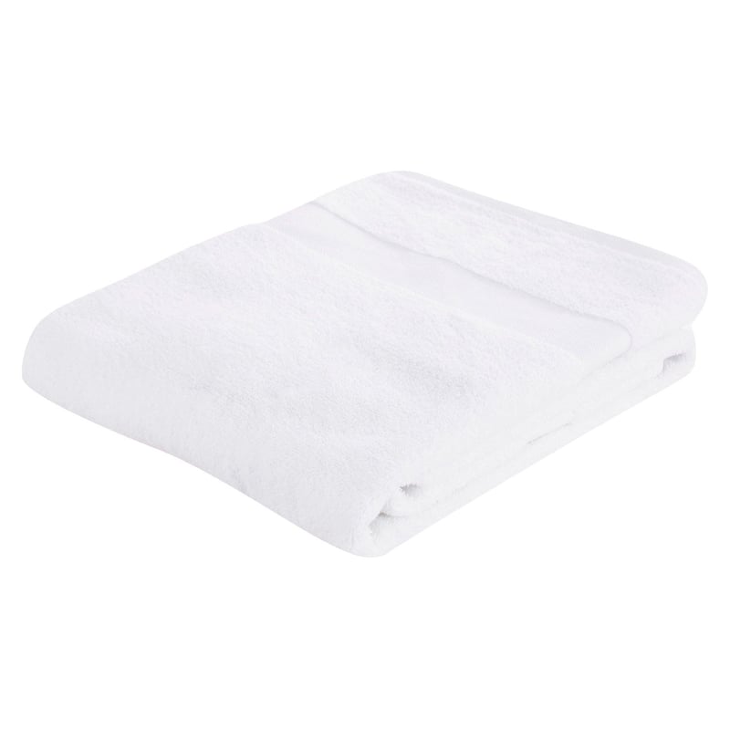 Conjunto 6 Toallas Baño Algodón Mercerizado 70×140 Cm Blanco