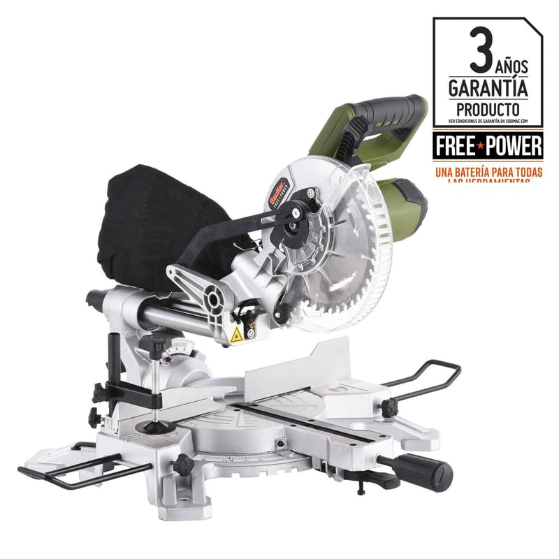 BAUKER - Sierra Ingleteadora Inalámbrica 7-1/4'' 18V (Sin batería) Bauker