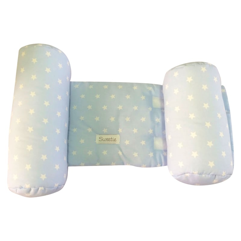 Rayher 50083358 3D carta adesivi bebè, celeste bebè, 14pz, con effetti, bus.blis