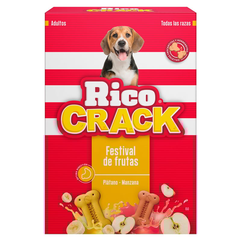 RICOCRACK - Ricocrack Adultos Galletas para Perros de Frutas 500gr