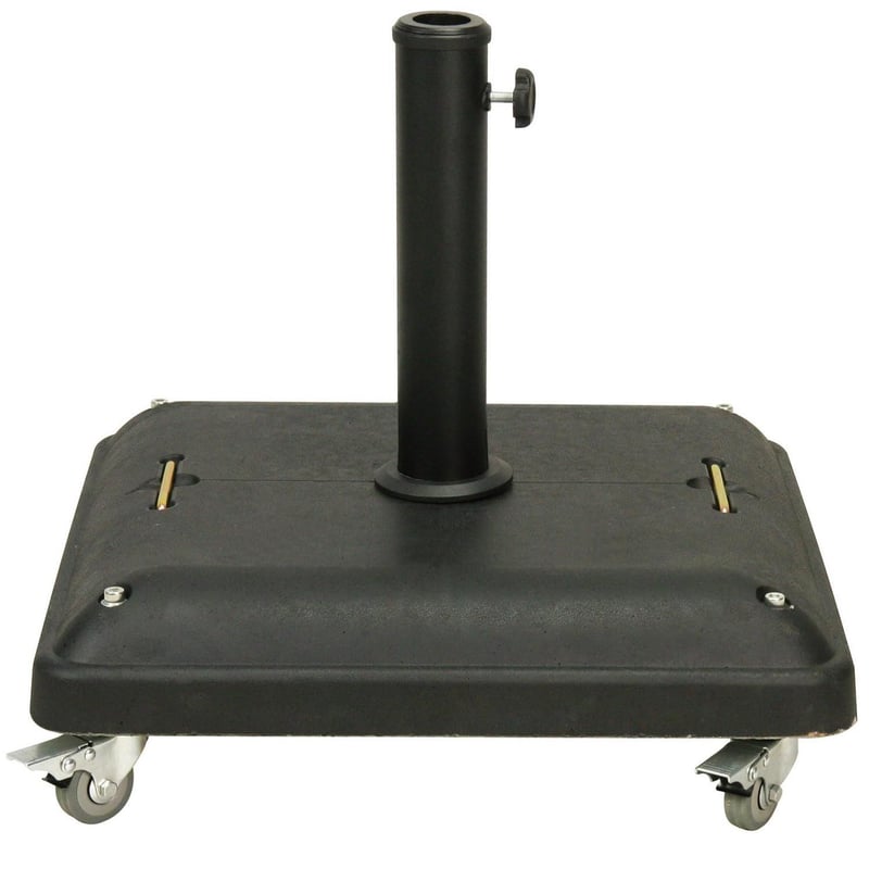 Base Para Sombrilla Cuadrada VONROC - 20 Kg De Hormigón Y Acero, Para Barras De 35/38/48 Mm, Medidas 42x42 Cm