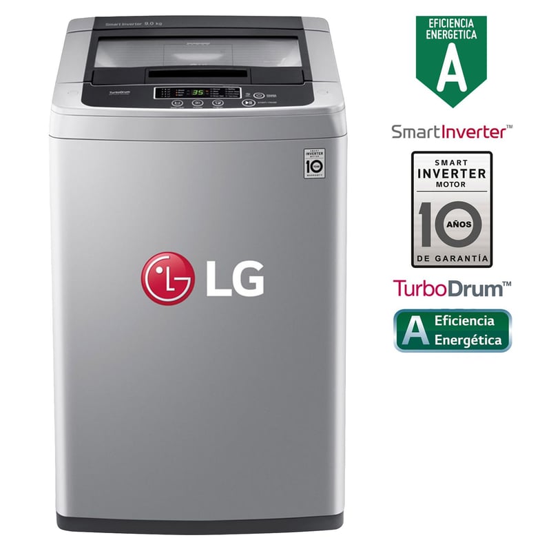 LG - Lavadora LG 9 Kg WT9DPB Gris