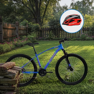 Bicicleta de Acero Xclusive Aro 29 Ag Disco Mecnico + Casco Rojo L