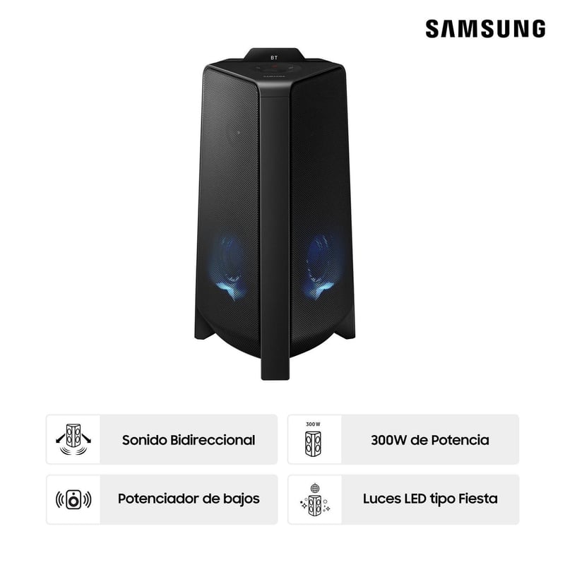 Torre de Sonido Samsung Bluetooth 300W MX-T40/PE | Sodimac Perú