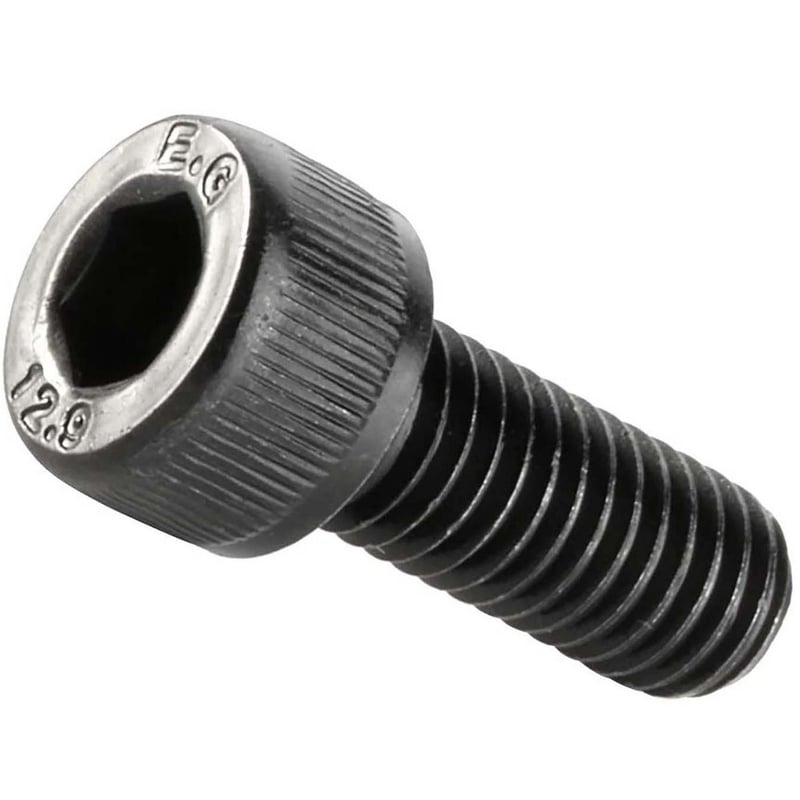 Bullone Esagonale M12 X 1,75 X 140 Mm Classe 8.8 Ossido Nero ASMC Industrial