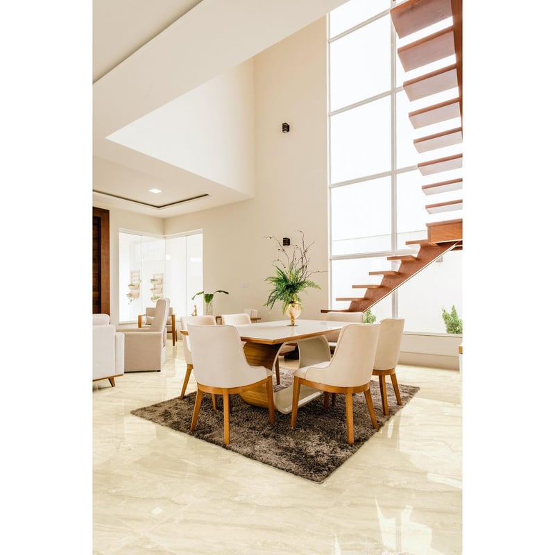 SAN LORENZO - Cerámica Brussel Marfil Smartile Beige 60x60cm 1.44m2 para piso