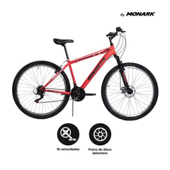 MONARK - Bicicleta Monarette Scorpion Aro 29" Rojo