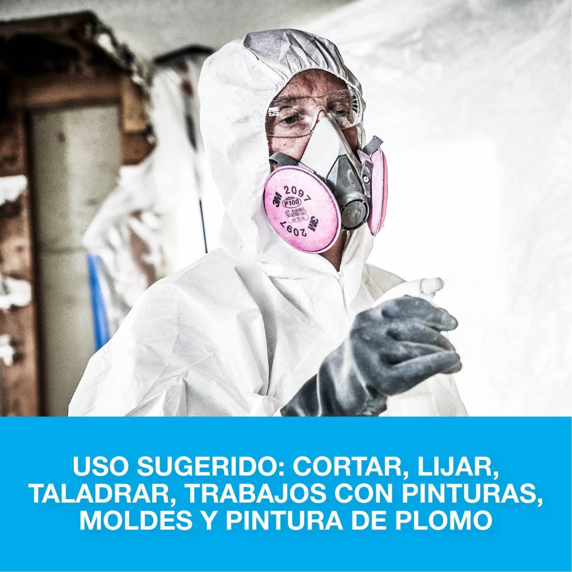 Respirador de Silicona 3M 6297 Mediano para Rostro | Sodimac Falabella
