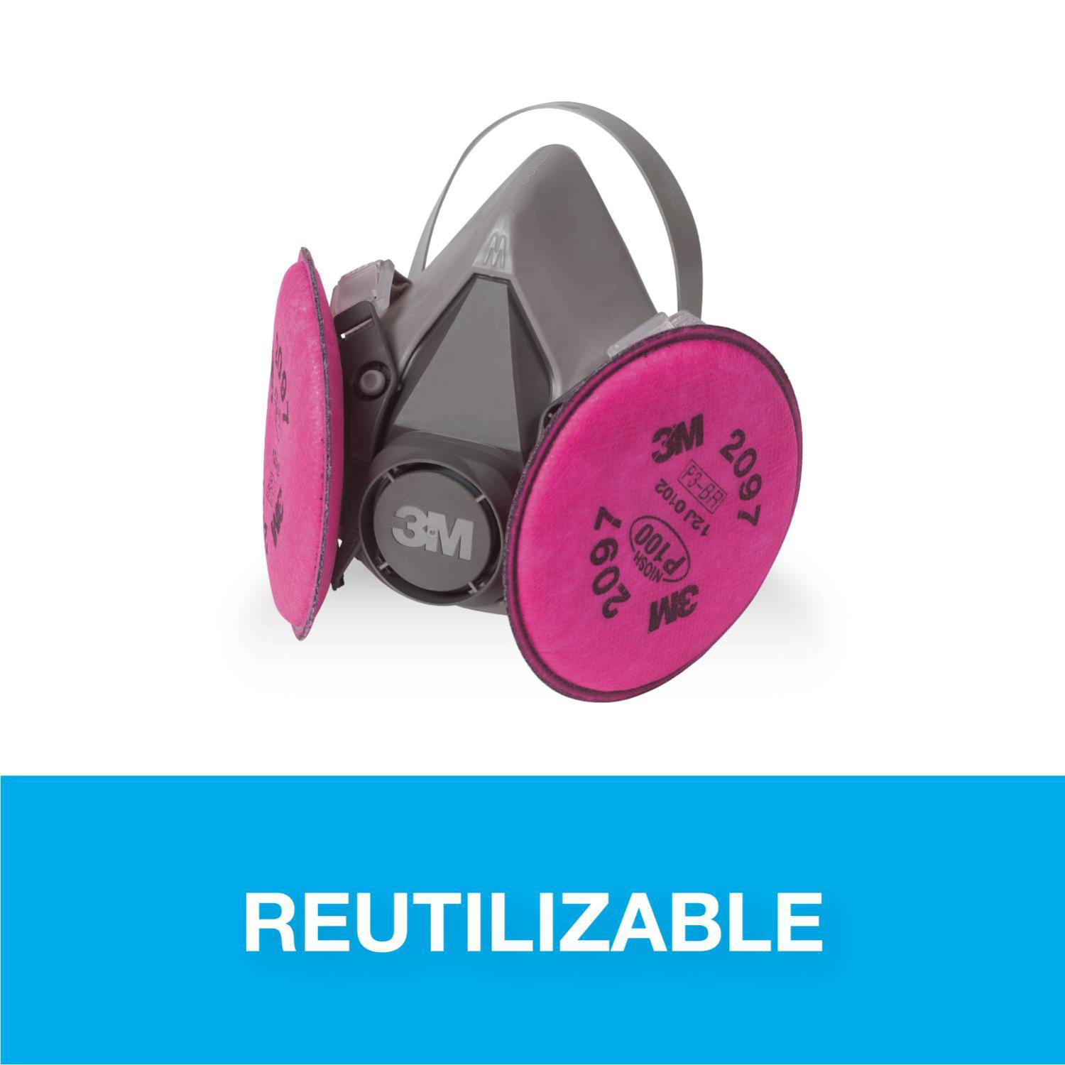 Respirador de Silicona 3M 6297 Mediano para Rostro | Sodimac Falabella