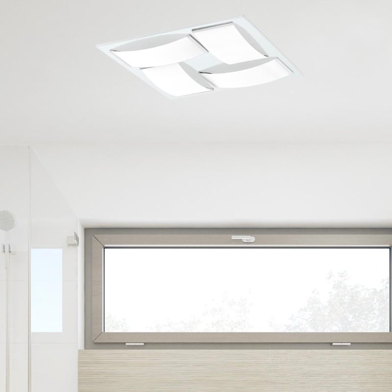 EGLO - Lámpara de Pared LED Wasao 1 Eglo Gris/Plata