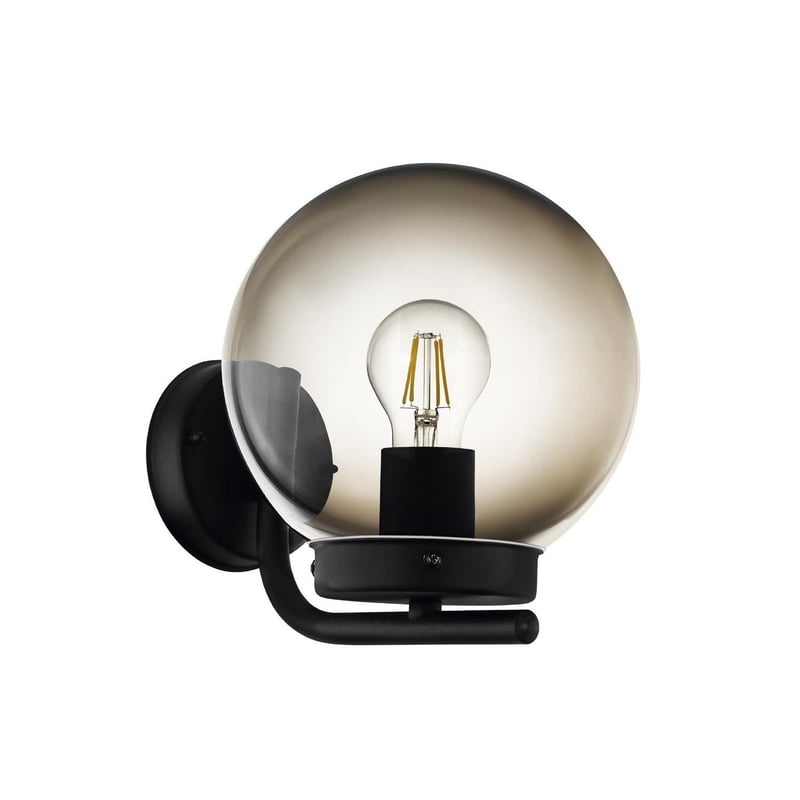Aplique Hornwood Con Detalles De Madera, Negro - Www