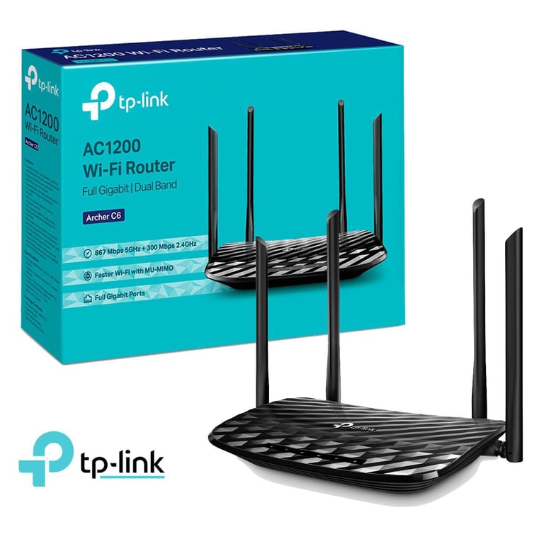 Router TP-Link Archer C6 Router Mesh Wireless Dual Band Gigabit AC1200 ...