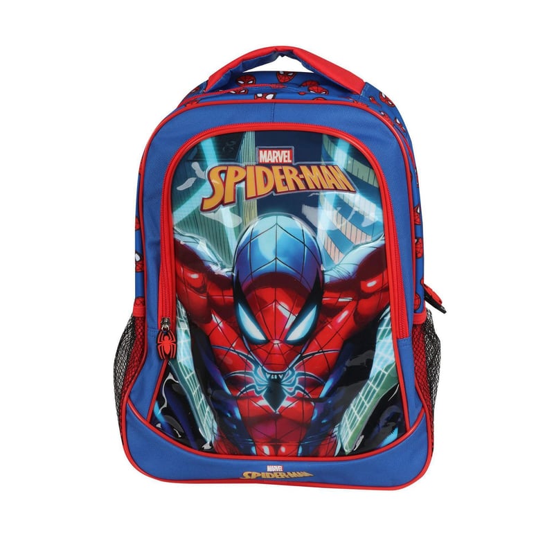 Mochila Spiderman Gray Espalda 12p 38220 Color Multicolor Diseño De La Tela Estampado