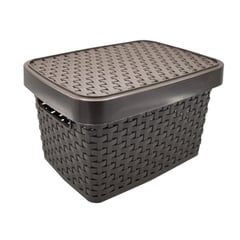 DURAPLAST - Cesto Rattan con Tapa N4 16lt